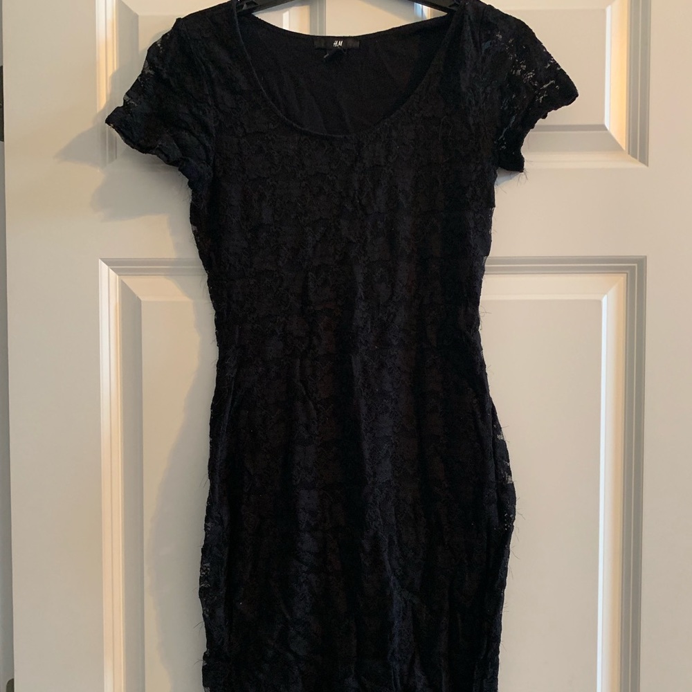 H&M Black lace dress